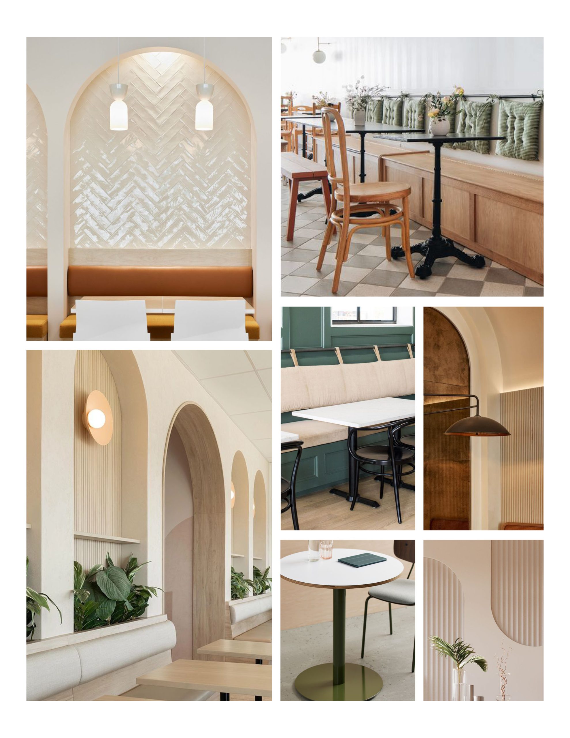 Cafe Redesign Moodboard Concepts | Hospitality Commercial Interior Designers | Architects